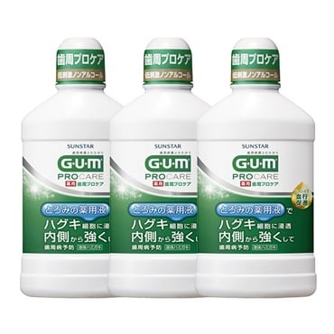 ガム（G･U･m）歯周プロケア_デンタルリンス 容量 420ｍL 3本セット