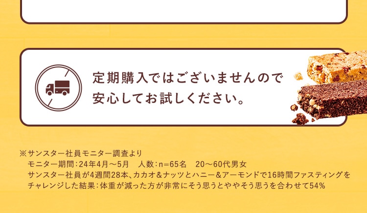定期購入ではございませんので安心してお試しください。