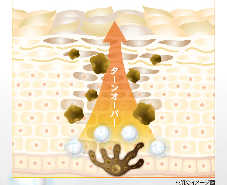 ステップ3 さらにできてしまったメラニンの排出までサポート