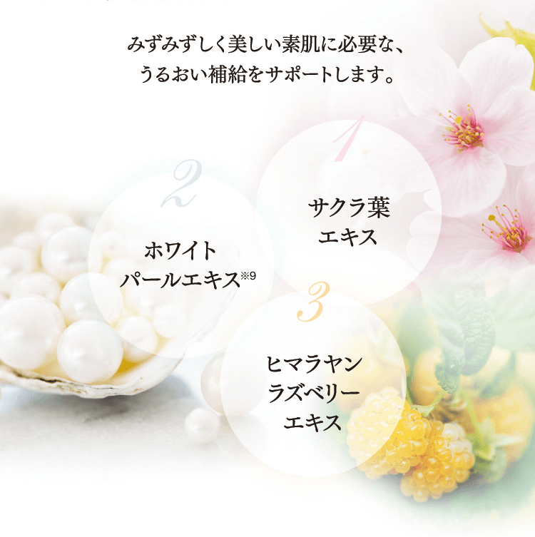 ポイント1 くすみをケアし、澄んだ透明感あふれる素肌へ