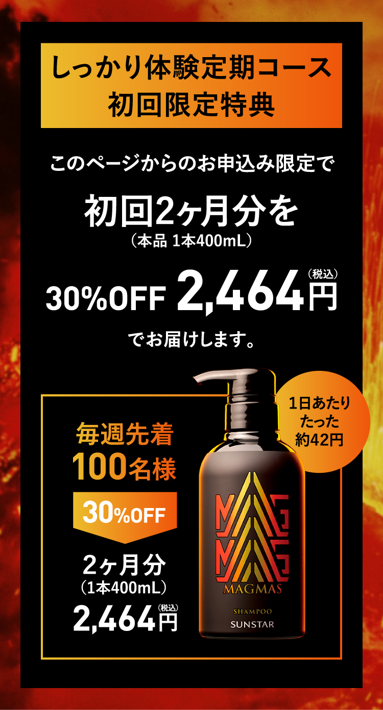 しっかり体験定期コース初回限定特典