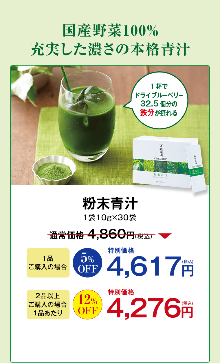 健康道場 粉末青汁