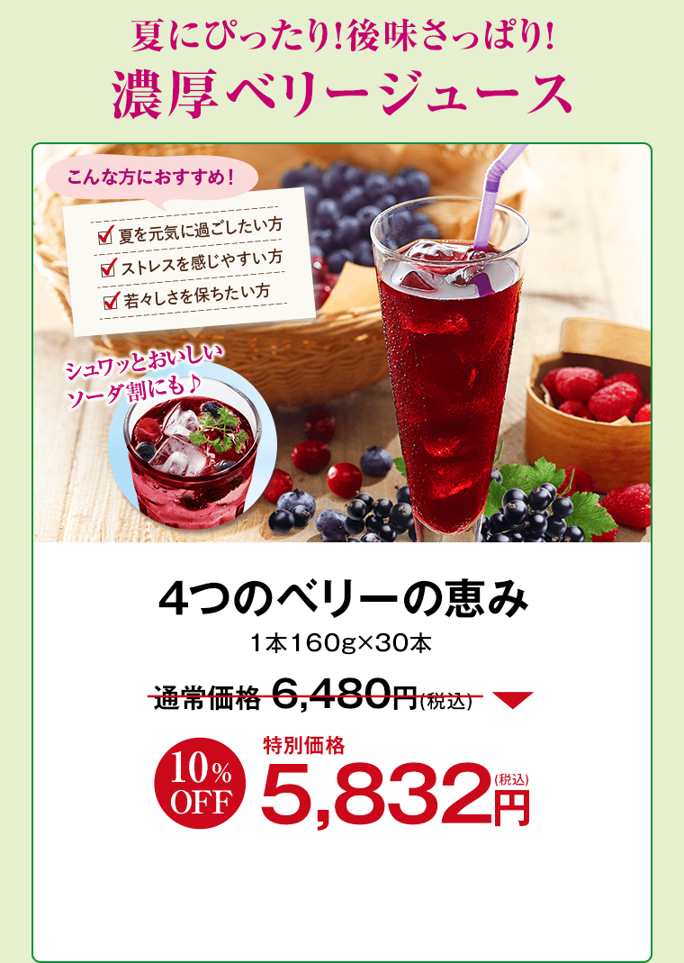 健康道場４つのベリーの恵み