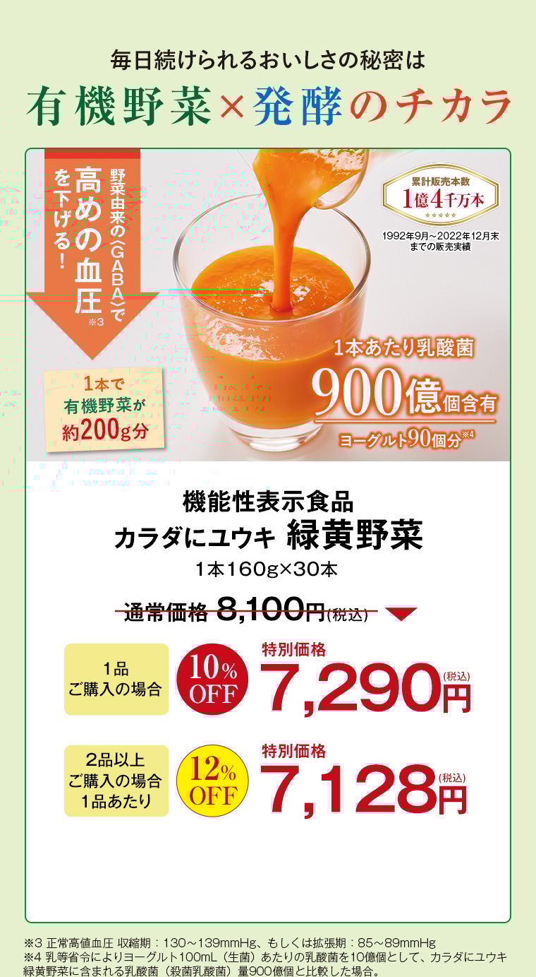 健康道場 カラダにユウキ 緑黄野菜30缶