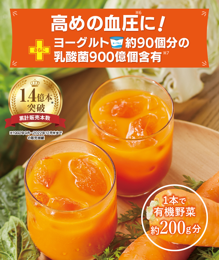 高めの血圧に！さらにヨーグルト約90個分の乳酸菌900億個含有