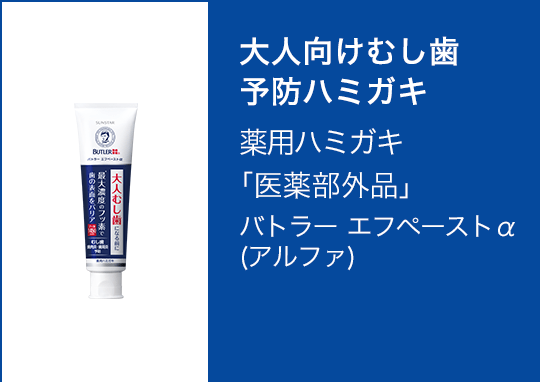 大人向けむし歯予防ハミガキ 薬用ハミガキ「医薬部外品」バトラー エフペーストα(アルファ)