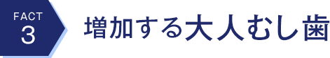 FACT3 増加する大人むし歯