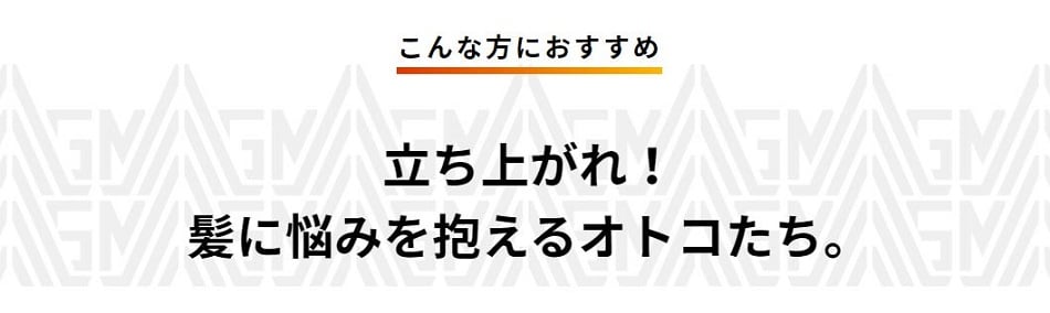 髪に悩みを抱えるオトコたち