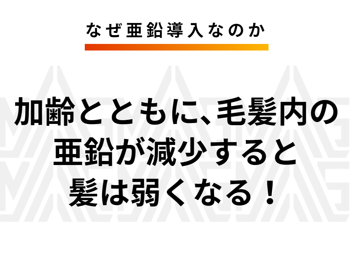 なぜ亜鉛導入なのか