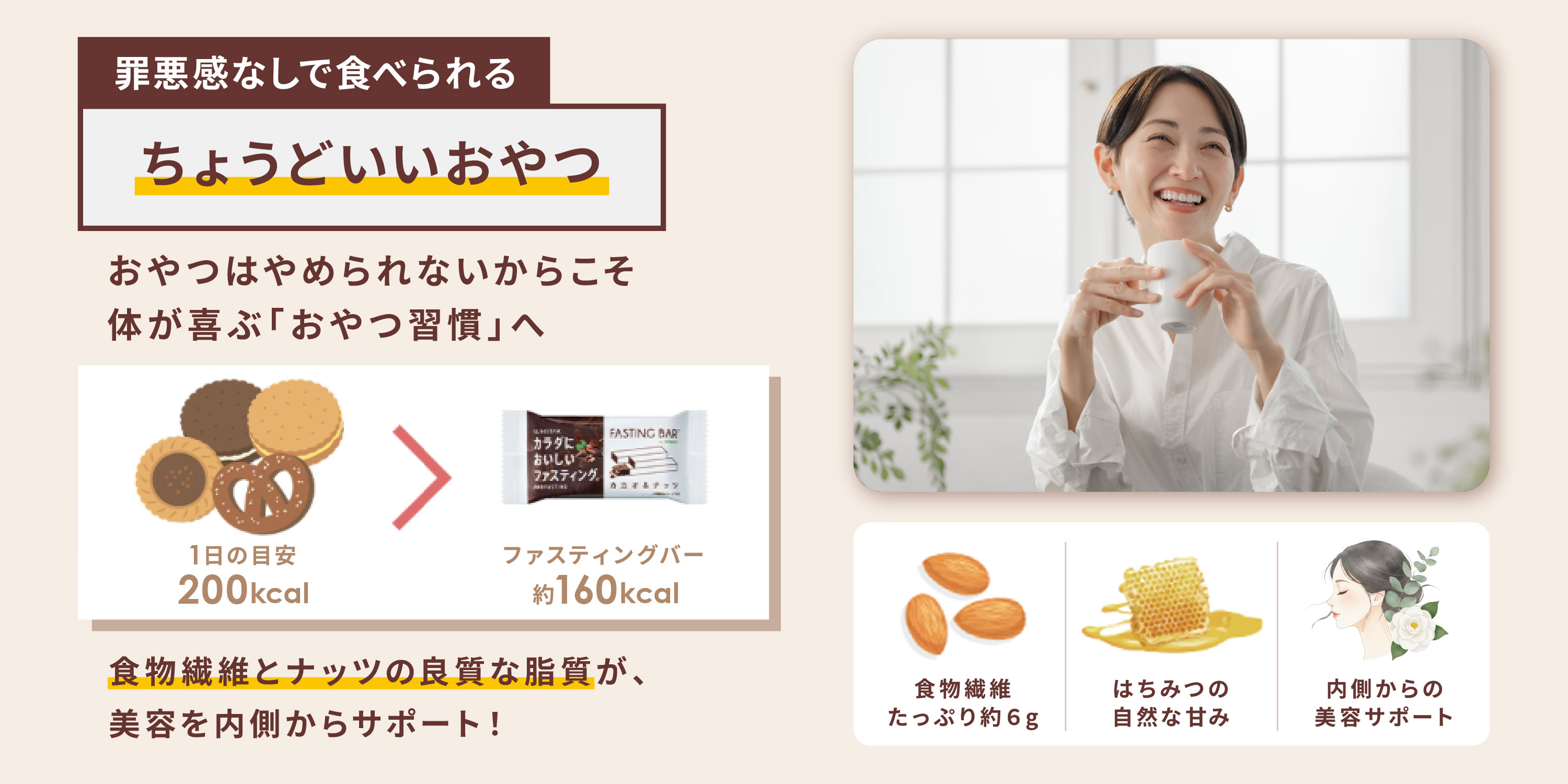 罪悪感なしで食べられるちょうどいいおやつ