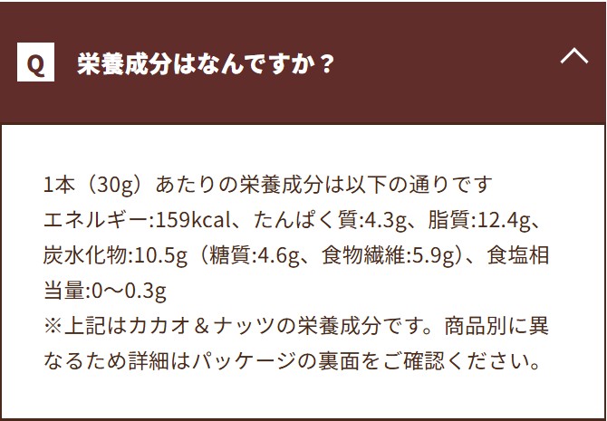 栄養成分は？