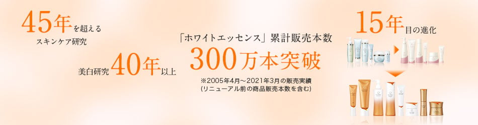 「ホワイトロジー エッセンス」売上本数 300万本以上