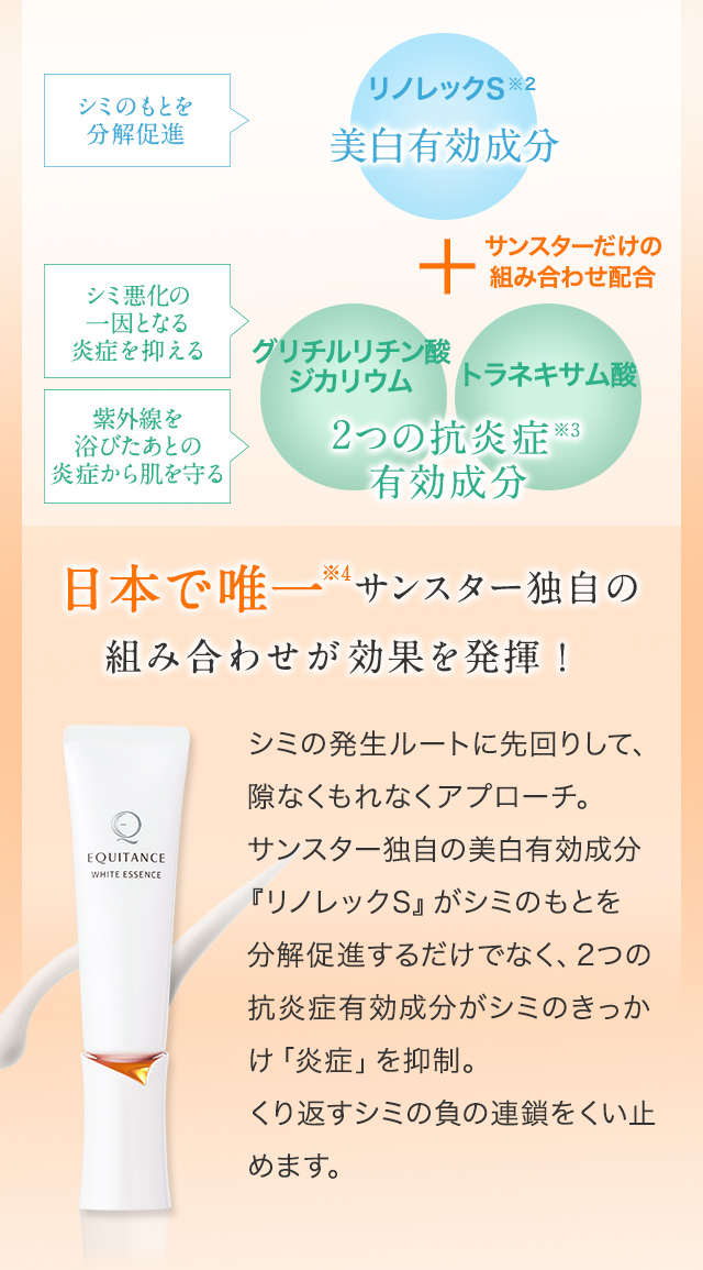 サンスター公式通販】エクイタンス ホワイトエッセンス
