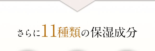 さらに11種類の保湿成分