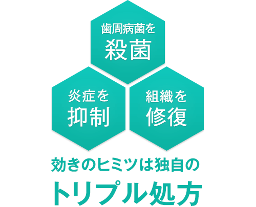 効きのヒミツは独自のトリプル処方